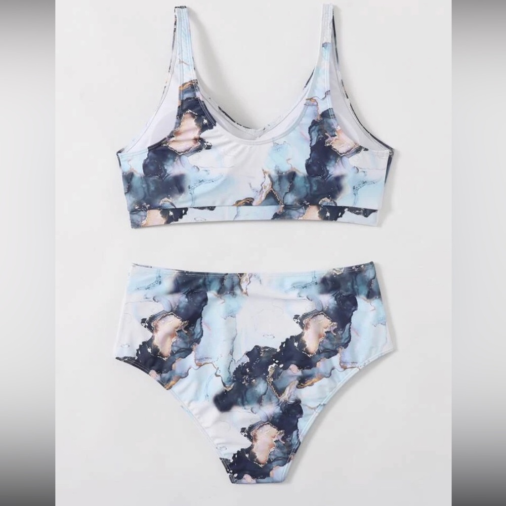 Shein marble bikini